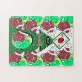 Frohe Weihnachts-Puzzle Weihnachtsfußball Puzzle (Horizontal)