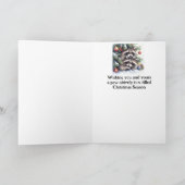 Frohe Weihnachts-Raccoons-Schwester & Schwiegerbru Karte (Innenseite)