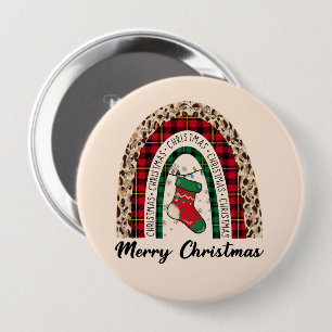 Frohe Weihnachts-Rainbow Button