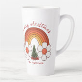 Frohe Weihnachts-Rainbow personalisierte Mug Milchtasse (Rechts)