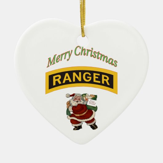 Frohe Weihnachts-Ranger Ornament (Vorne)