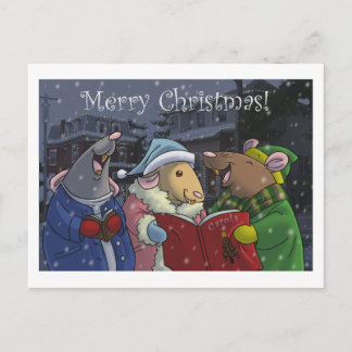 Frohe Weihnachts Rat Postcard Postkarte