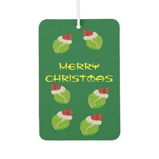 Frohe Weihnachts-Rectangle Air Freshener, Pine Autolufterfrischer (Vorderseite)