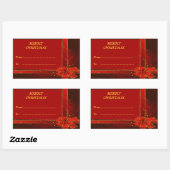 Frohe Weihnachts-Rectangle-Sticker Rechteckiger Aufkleber (Blatt)