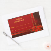 Frohe Weihnachts-Rectangle-Sticker Rechteckiger Aufkleber (Umschlag)