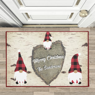 Frohe Weihnachts Red Buffalo Kariert Gnomes Doorma Fußmatte
