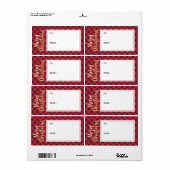 Frohe Weihnachts Red Buffalo Karierte Sticker Gesc (Vorne)