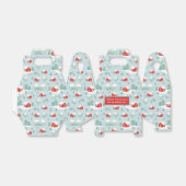 Frohe Weihnachts Red Cabin Personalisierter Name Geschenkschachtel (Ungefaltet)