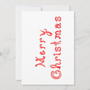 Frohe Weihnachts Red Fabric Schriftart Letters Lin
