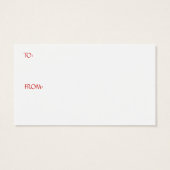 Frohe Weihnachts-Red-Gift-Tag (Rückseite)