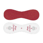 Frohe Weihnachts Red Gold Glitzer Muster Baseball (Paneele)