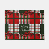 Frohe Weihnachts Red Green Kariert Fußmatte (Vorderseite)