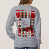 Frohe Weihnachts Red Green Kariert Sweatshirt (Rückseite)