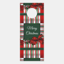 Frohe Weihnachts Red Green Kariert