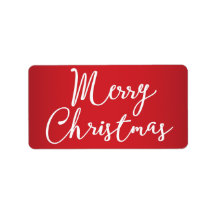 Frohe Weihnachts Red Labels