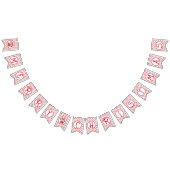 Frohe Weihnachts Red Paw Silhouette mit 2images Wimpelkette (Alle)