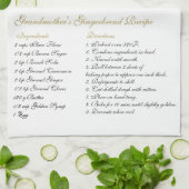 Frohe Weihnachts Red Recipe Geschirrtuch (Gefaltet)