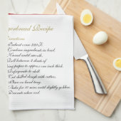 Frohe Weihnachts Red Recipe Geschirrtuch (Viertel Falte)