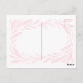 Frohe Weihnachts Red Wreath Postkarte (Rückseite)