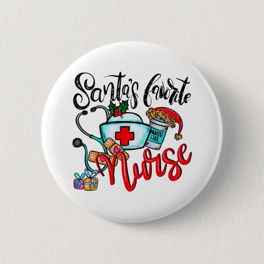 Frohe Weihnachts Reindeer Button (Vorderseite)