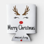 Frohe Weihnachts Reindeer Dosenkühler (Rückseite)