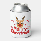 Frohe Weihnachts Reindeer Dosenkühler (Kanne Vorderseite)