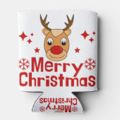 Frohe Weihnachts Reindeer Dosenkühler (Rückseite)