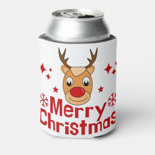 Frohe Weihnachts Reindeer Dosenkühler (Kanne Rückseite)