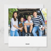 Frohe Weihnachts-Reindeer-Familie Foto Feiertagskarte (Rückseite)