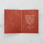 Frohe Weihnachts Reindeer Feiertagskarte (Innenseite)