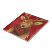 Frohe Weihnachts Reindeer Fliese (Seite)