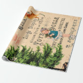 Frohe Weihnachts Reindeer Geschenkpapier (Ungerollt)