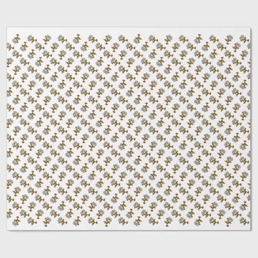 Frohe Weihnachts Reindeer Geschenkpapier (Flach)