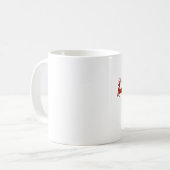 Frohe Weihnachts Reindeer Kaffeetasse (Vorderseite Links)