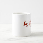 Frohe Weihnachts Reindeer Kaffeetasse (Mittel)