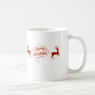 Frohe Weihnachts Reindeer Kaffeetasse