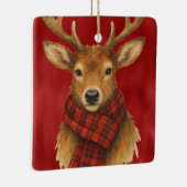 Frohe Weihnachts Reindeer Keramikornament (Rechts)