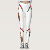 Frohe Weihnachts Reindeer Leggings (Vorderseite)