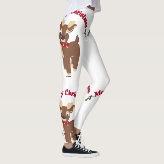 Frohe Weihnachts Reindeer Leggings (Rechts)