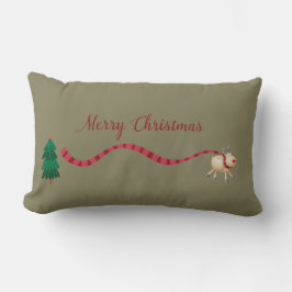 Frohe Weihnachts Reindeer Lendenkissen
