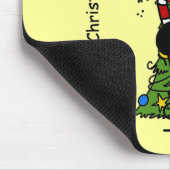 Frohe Weihnachts Reindeer Mousepad (Ecke)