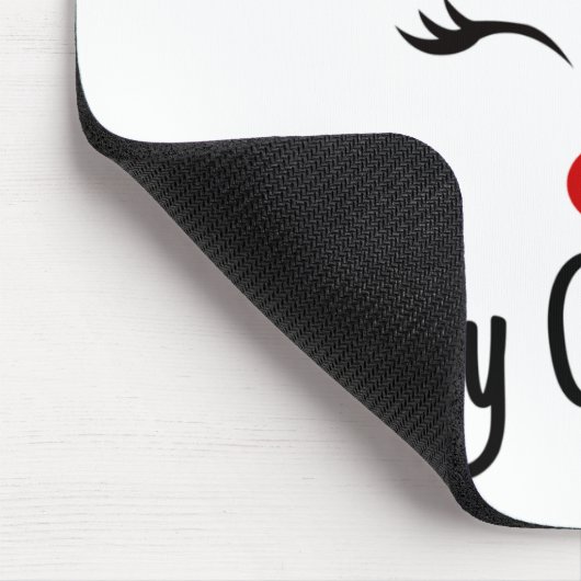 Frohe Weihnachts Reindeer Mousepad (Ecke)