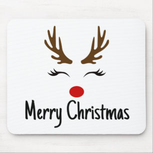 Frohe Weihnachts Reindeer Mousepad