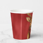 Frohe Weihnachts Reindeer Pappbecher (Rechts)