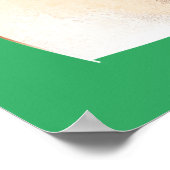 Frohe Weihnachts Reindeer Poster (Ecke)