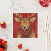 Frohe Weihnachts Reindeer Serviette (Beispiel)