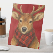 Frohe Weihnachts Reindeer Sockelschild (In Situ)