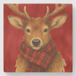 Frohe Weihnachts Reindeer Steinuntersetzer