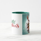 Frohe Weihnachts Reindeer Tasse (Zentrum)