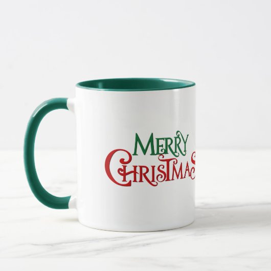 Frohe Weihnachts Reindeer Tasse (Links)